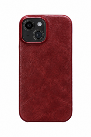 iPhone 14 Leather Case with MagSafe - Wine