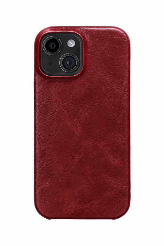 iPhone 14 Leather Case with MagSafe - Wine