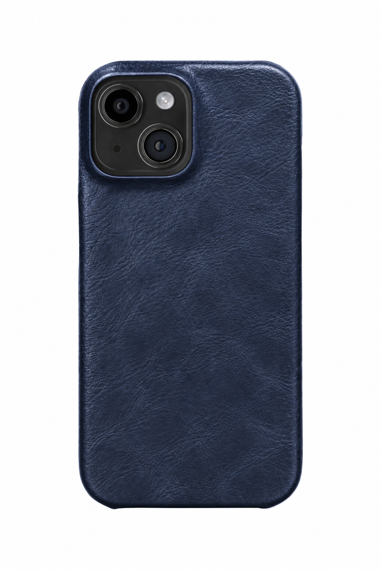 iPhone 14 Plus Leather Case with MagSafe - Blue