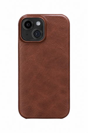 iPhone 14 Plus Leather Case with MagSafe - Coffee