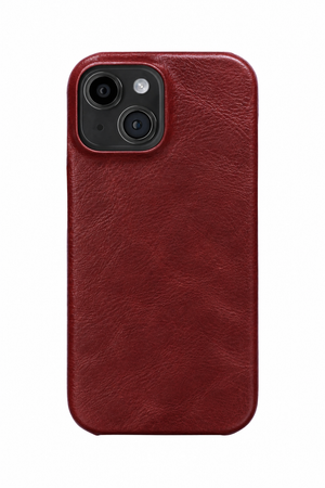 iPhone 14 Plus Leather Case with MagSafe - Wine