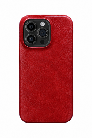 iPhone 14 Pro Leather Case with MagSafe - Red