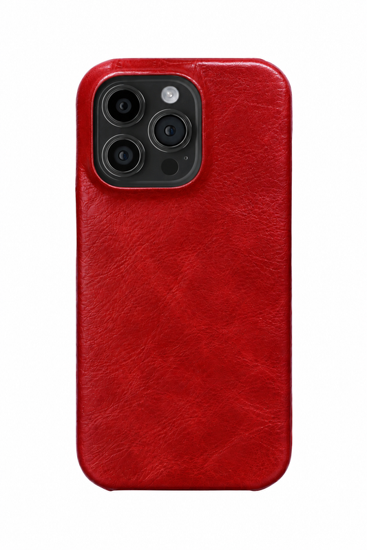 iPhone 14 Pro Max Leather Case with MagSafe - Red
