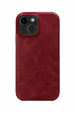iPhone 15 Leather Case with MagSafe - Wine