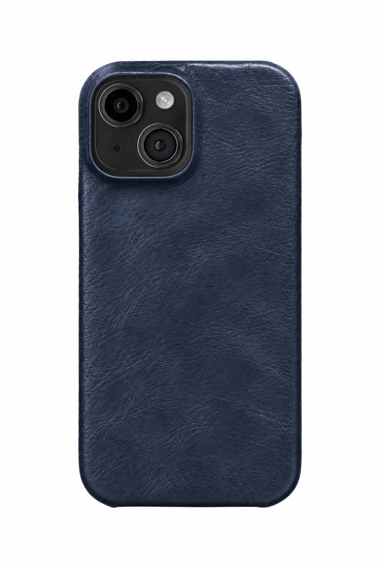 iPhone 15 Plus Leather Case with MagSafe - Blue