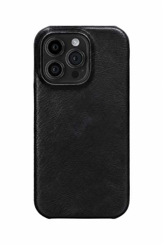 iPhone 15 Pro Leather Case with MagSafe - Black