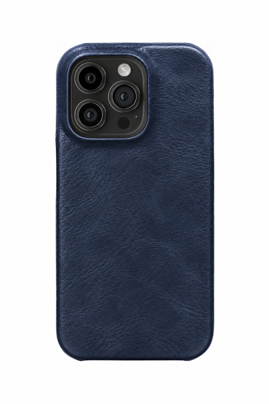 iPhone 15 Pro Max Leather Case with MagSafe - Blue