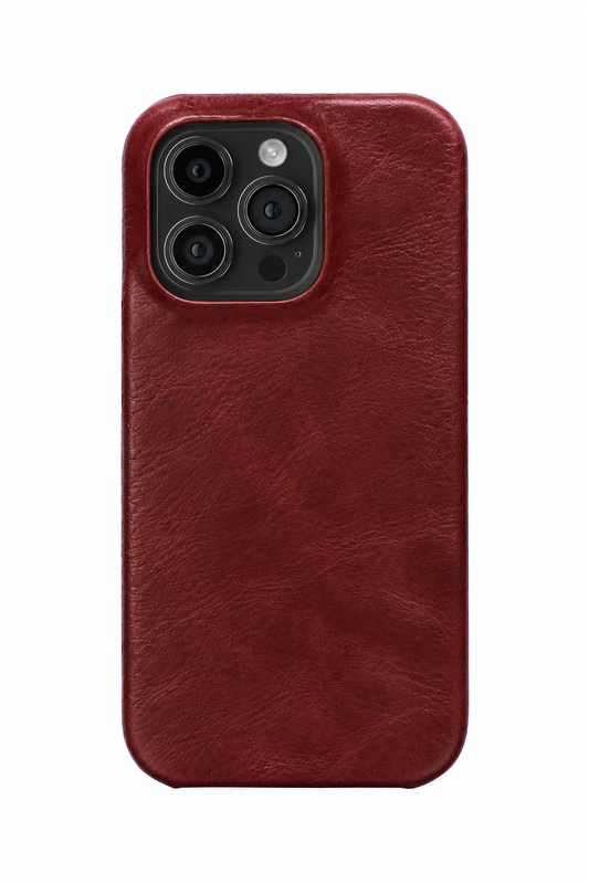 iPhone 15 Pro Max Leather Case with MagSafe - Wine