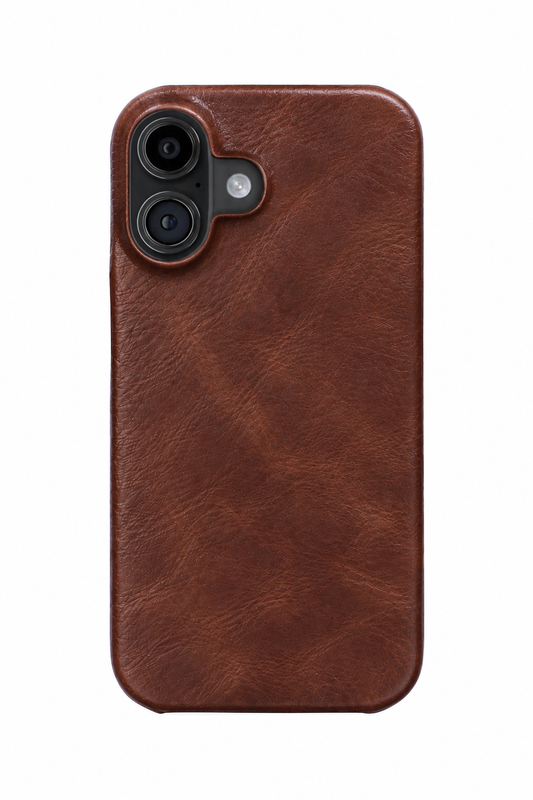 iPhone 16 Plus Leather Case with MagSafe - Brown