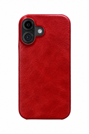 iPhone 16 Plus Leather Case with MagSafe - Red