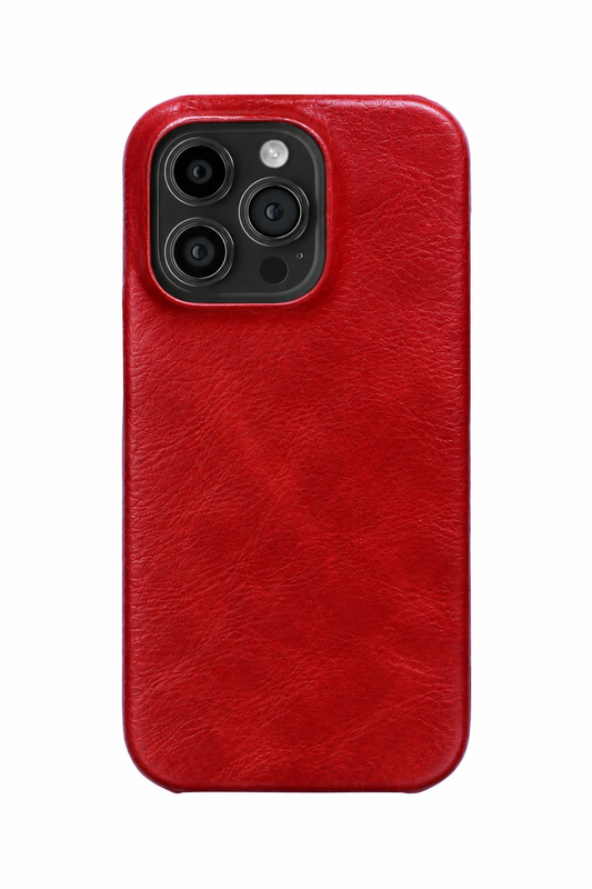 iPhone 16 Pro Leather Case with MagSafe - Red