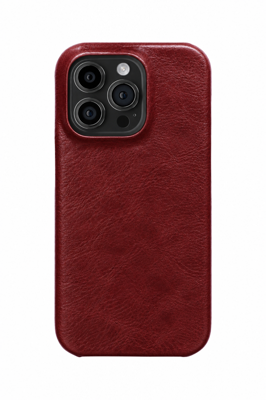 iPhone 16 Pro Leather Case with MagSafe - Wine