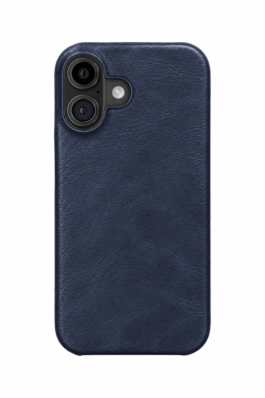 iPhone 17 Leather Case with MagSafe - Blue