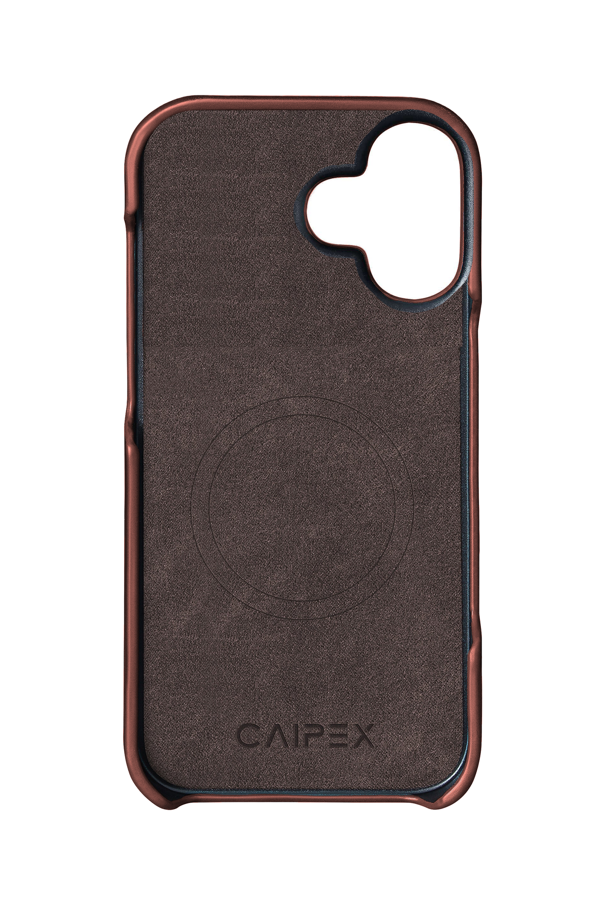 iPhone 17 brown leather case CAIPEX interior MagSafe
