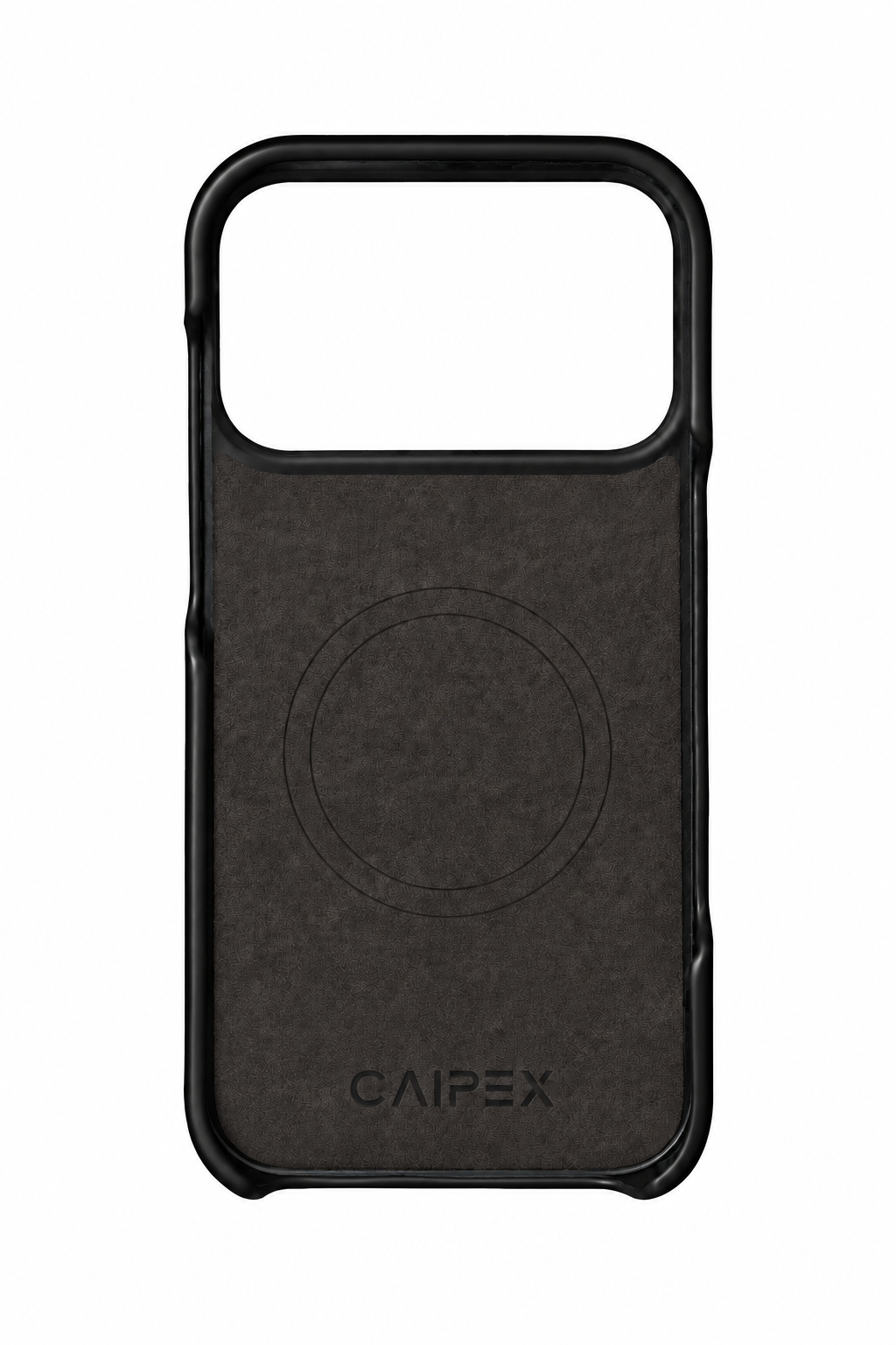 iPhone 18 Pro Max Oil Wax Leather Case - Black interior