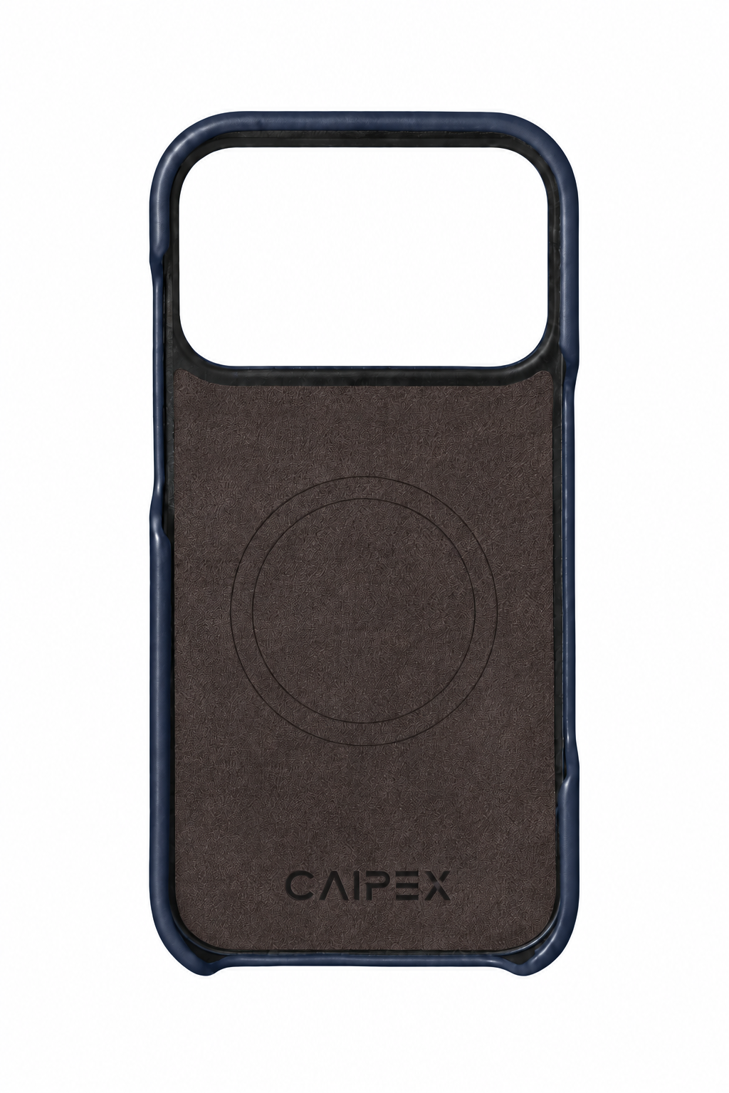iPhone 18 Pro Oil Wax Leather Case - Blue interior