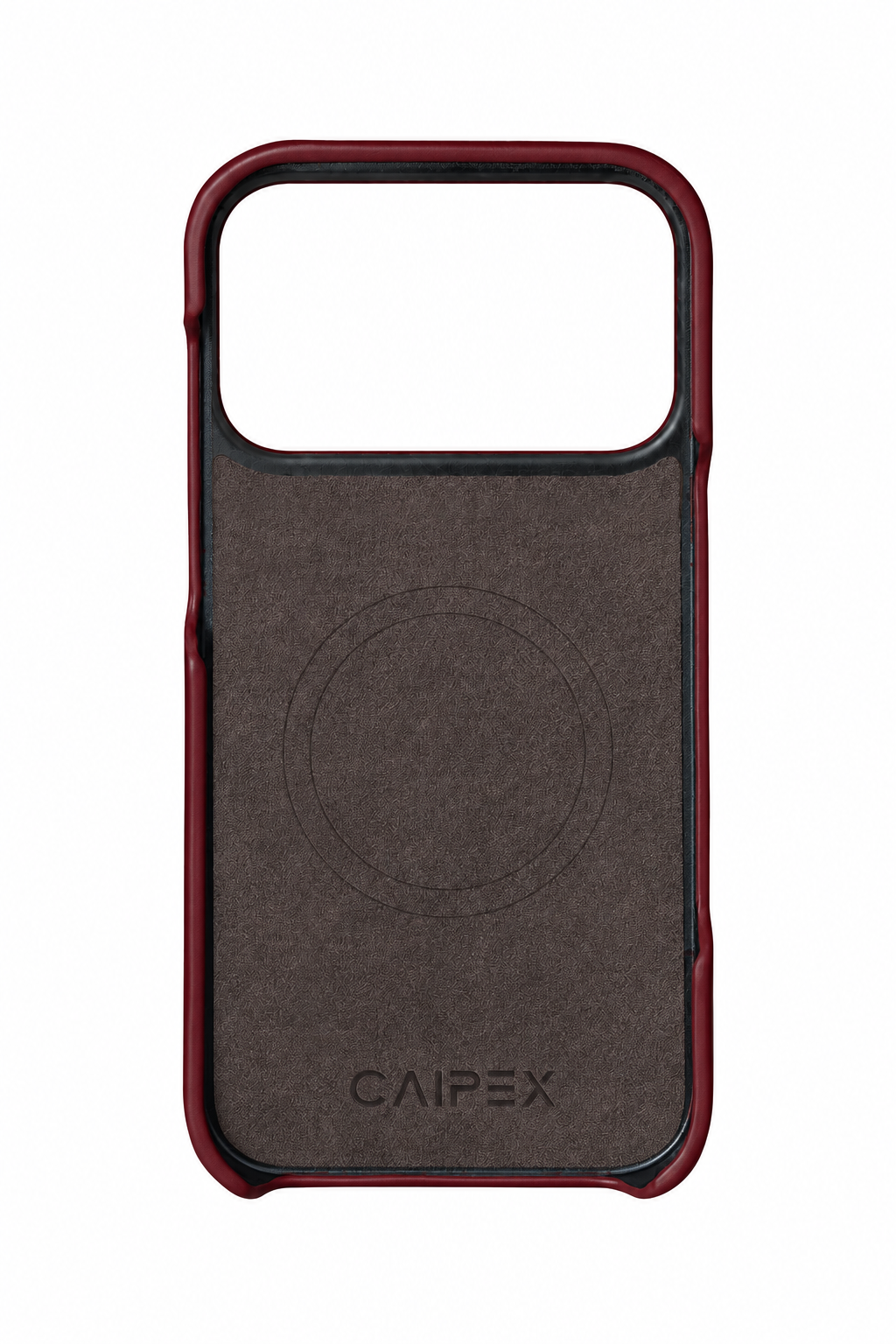iPhone 18 Pro Oil Wax Leather Case - Wine interior