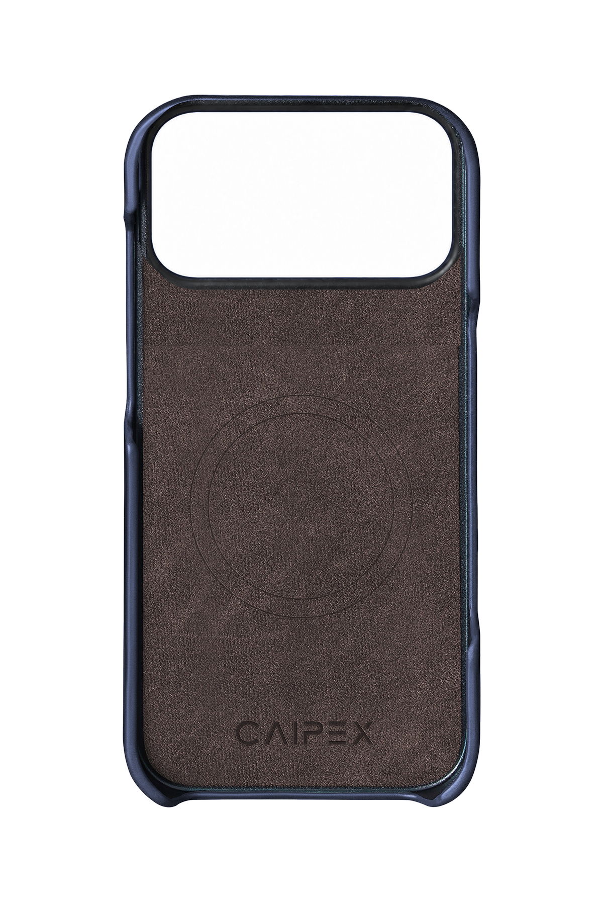iPhone 17 Pro Blue Leather Case Interior with MagSafe
