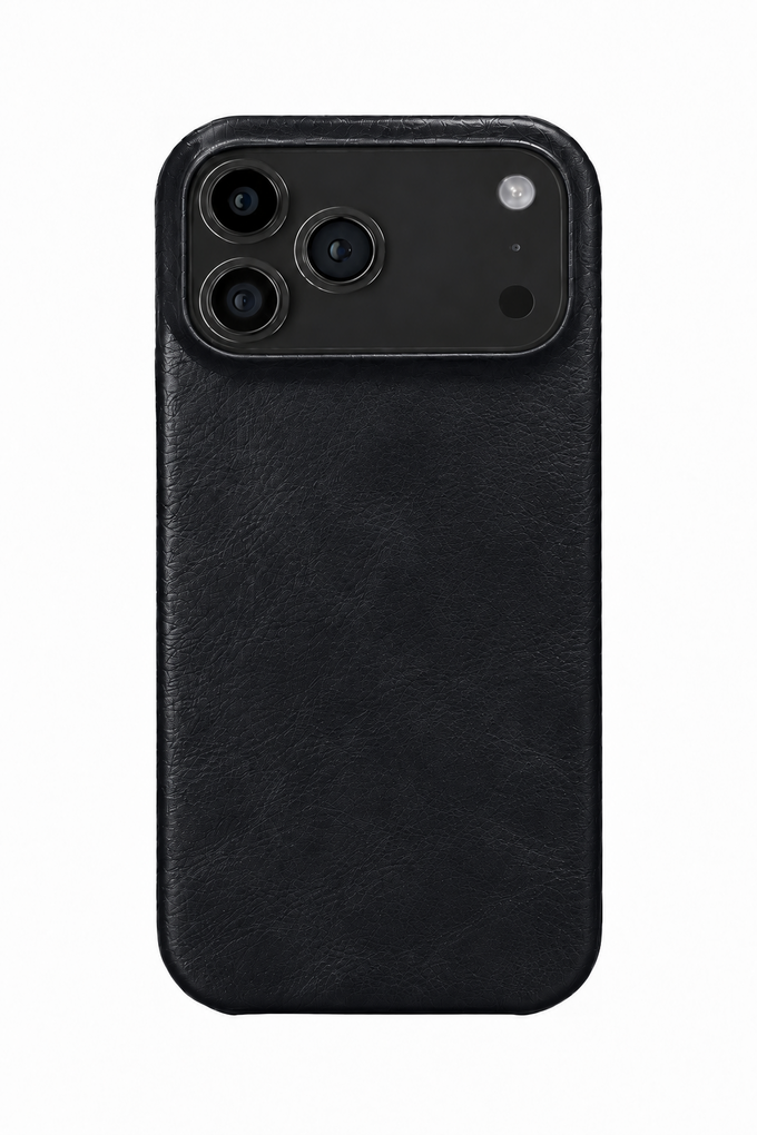 iPhone 17 Pro Max Oil Wax Leather Case with MagSafe - Black