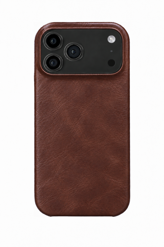 iPhone 17 Pro Max Oil Wax Leather Case with MagSafe - Brown