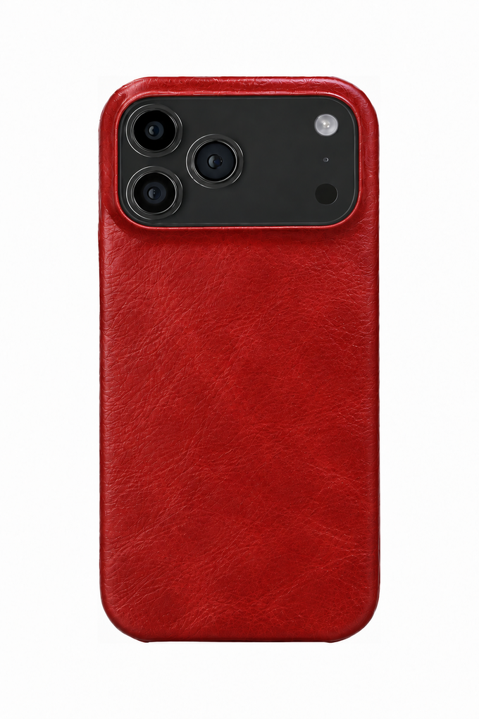 iPhone 17 Pro Oil Wax Leather Case with MagSafe - Red