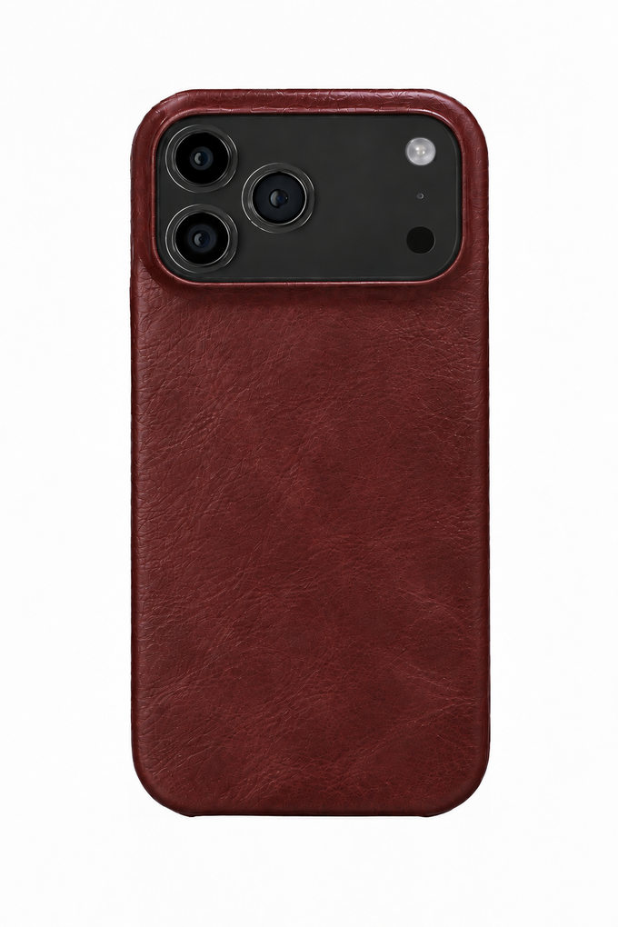 iPhone 17 Pro Oil Wax Leather Case with MagSafe - Wine