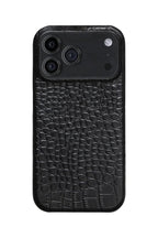 iPhone 18 Pro Crocodile Leather Case with MagSafe - Black
