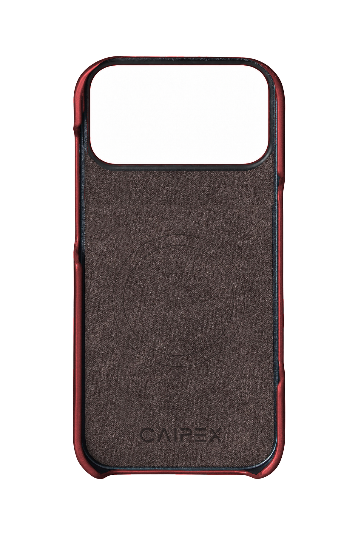 iPhone 18 Pro Wine Leather Case Interior with MagSafe