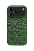 iPhone 18 Pro Max Crocodile Leather Case with MagSafe - Green