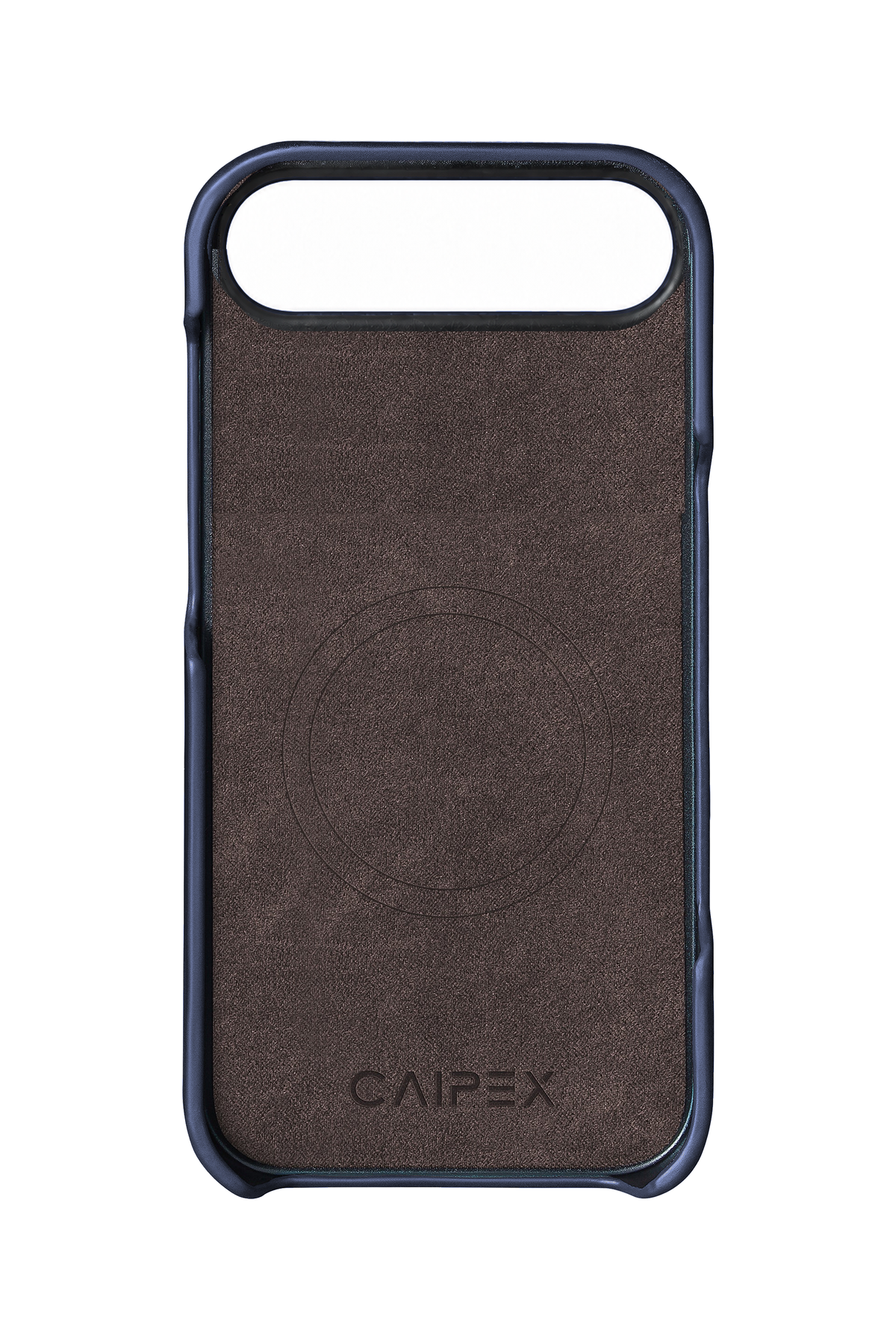 iPhone Air Blue Leather Case Interior with MagSafe