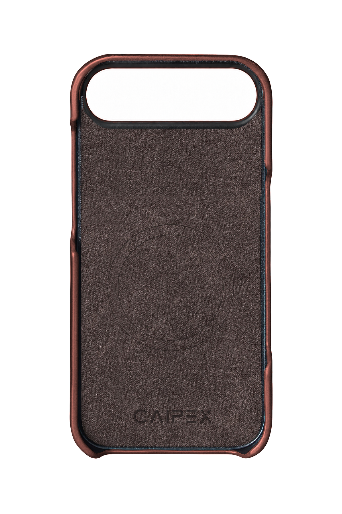 iPhone Air Brown Leather Case Interior with MagSafe