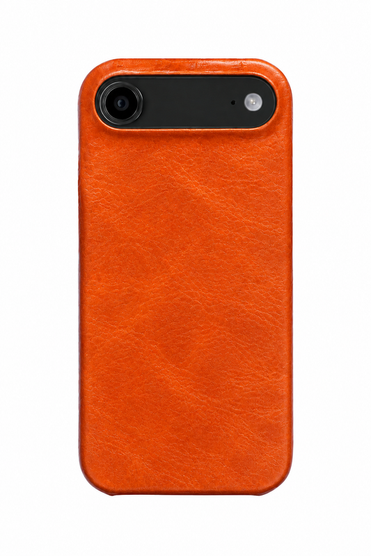 iPhone Air Oil Wax Leather Case with MagSafe - Orange