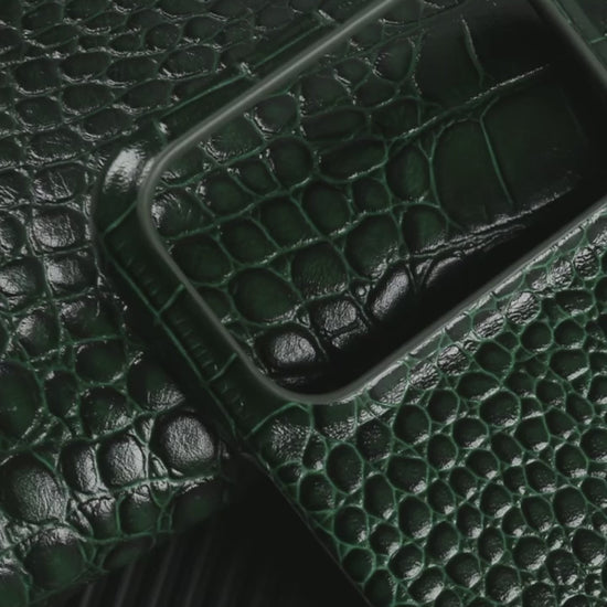 CAIPEX Crocodile Leather case video - Green